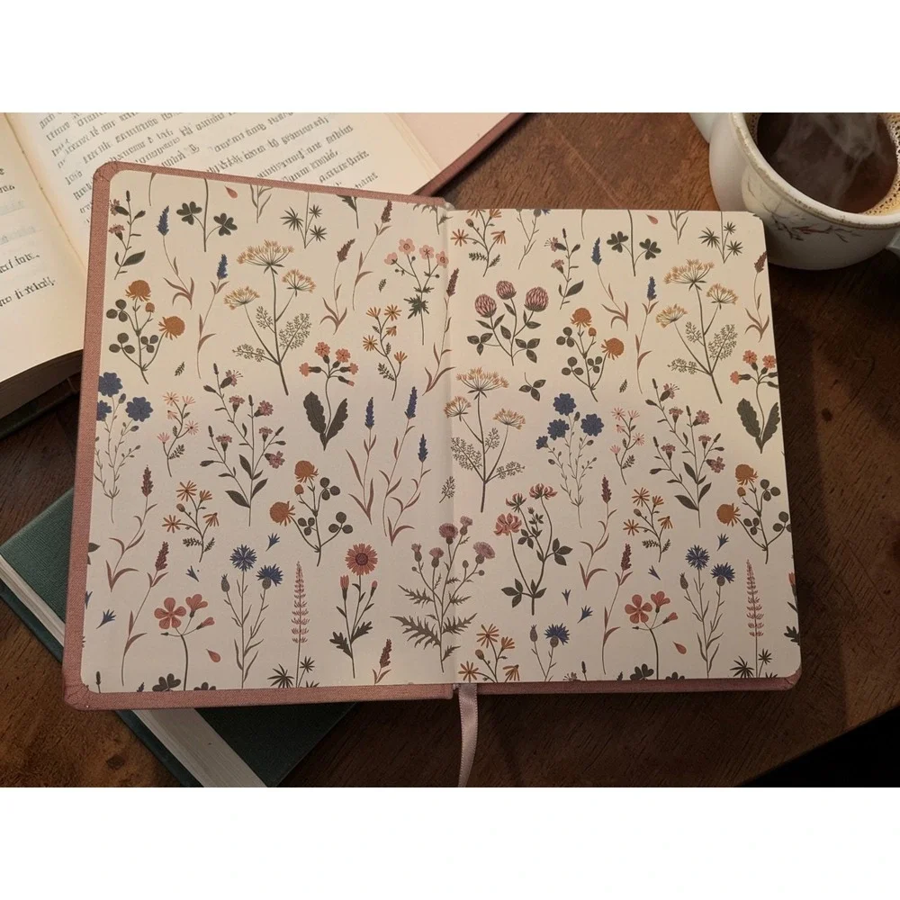 Pink & Gold Foil Velvet Lined Target Threshold Journal Notebook | 96sheets | 5x7